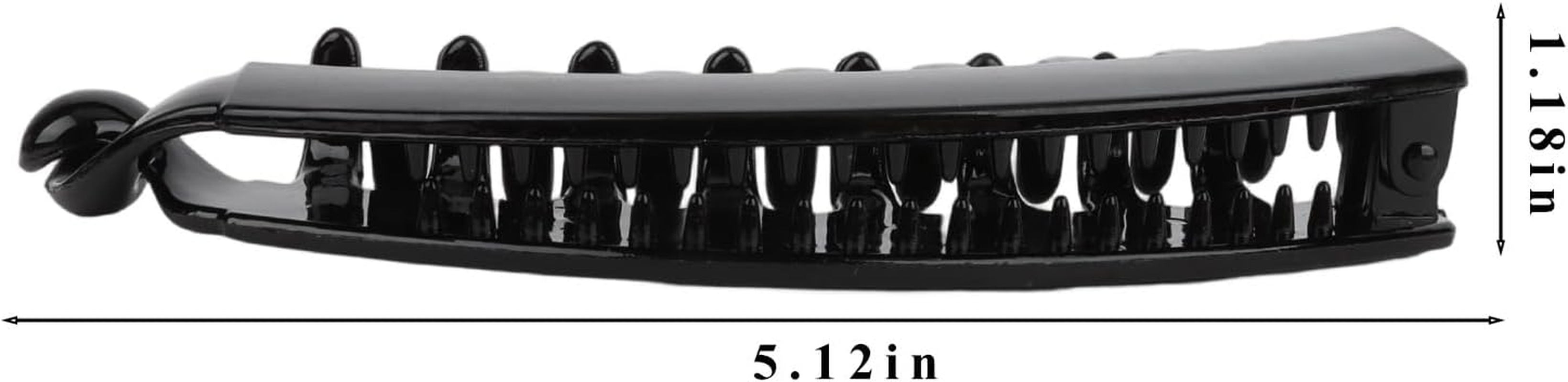 Srotmirw Banana Clip 10 Hair Clips Women Solid Colour Leopard Print for Women and Girls image number 2