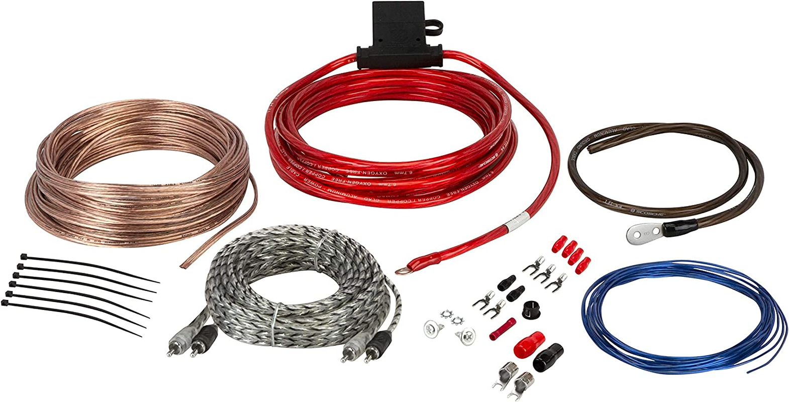 Scosche Install Centric ICAK12 True 12 Gauge Hybrid OFC 2-Channel High Current Amplifier Wiring Kit Accessory Installation Wiring Kit for Boat, Motorcycles, Atv&rsquo;S and Utv&rsquo;S