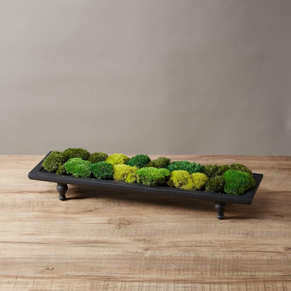 Prefleur 2 Color Mix Pack Preserved Pole Moss Pillow Bun Cushion Natural DIY Kit Art Wall Decor Florist Easter Table Wedding (1.5 Sq.Ft, Green-A, Green-B)