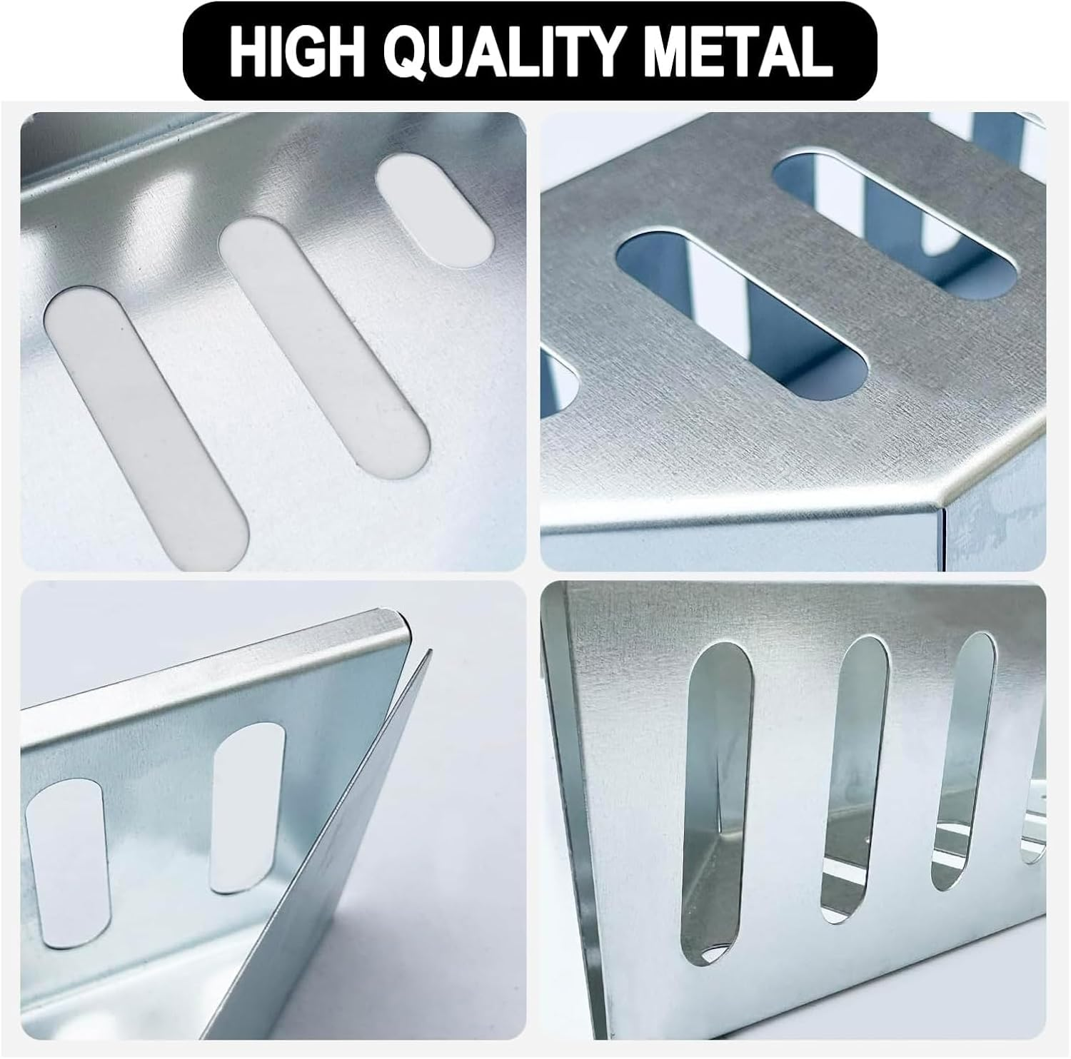 2 Pcs Charcoal Baskets, Steel Charcoal Holders for BBQ, Outdoor Grill Baskets, BBQ Accessries, Fits Most Barbecues and Most Kettle Grill image number 5