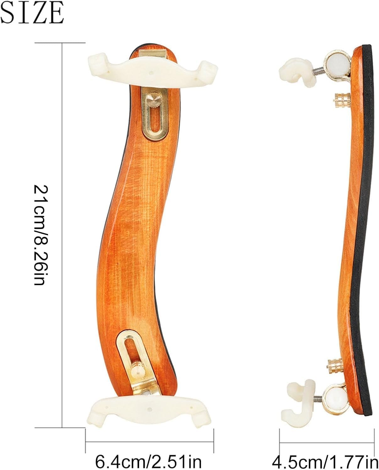 FANGXIN Violin Shoulder Rest for 4/4 and 3/4 Size, Violin Shoulder Rest with Comfortable Foam Pad & Height Adjustable Feet