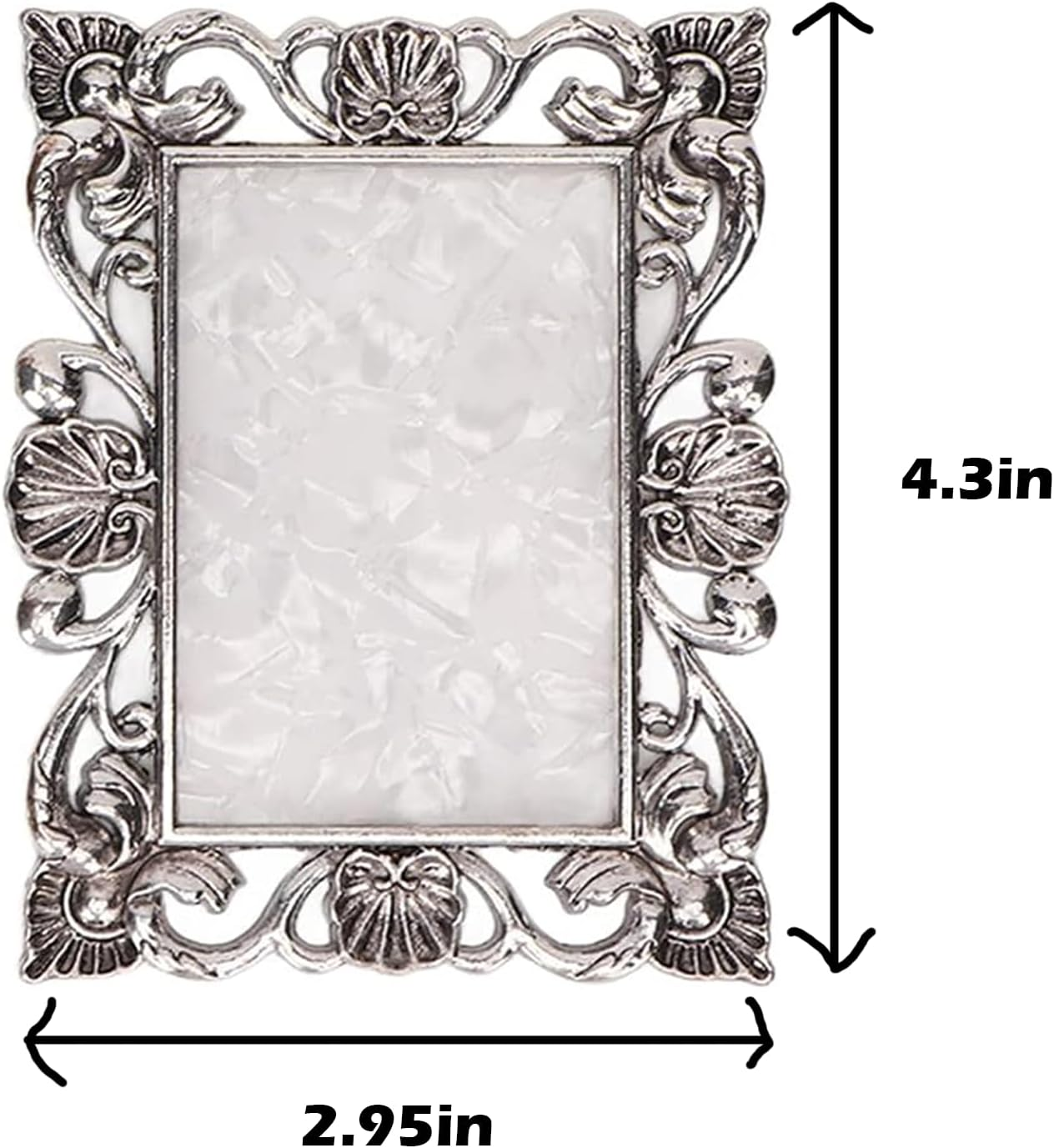 Nail Art Plate, 2 Pcs Nail Mixing Palette Polish Color Mixing Plate Nail Holder Nail Art Display Board, Nail Art Display Tools Photography Props(Sliver) image number 6