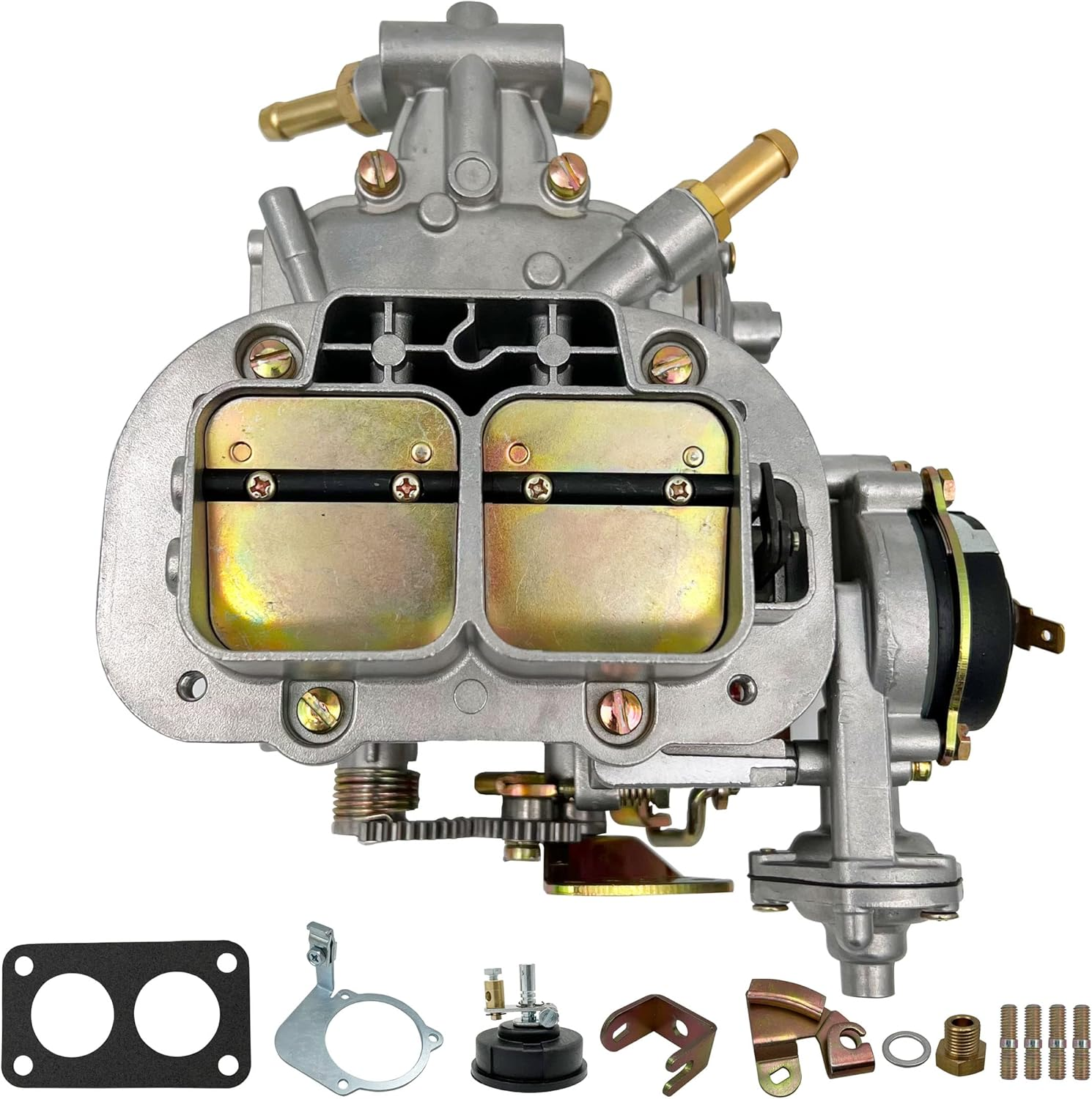 2 Barrel Carburetor for Weber 38/38 Performance 428 Weber Carb 38X38 Progressive for Fiat Renault Ford VW Dodge Pickup BMW Daewoo Mitsubishi 4 Cyl Electric Choke,19830.202 DGES CFM 390