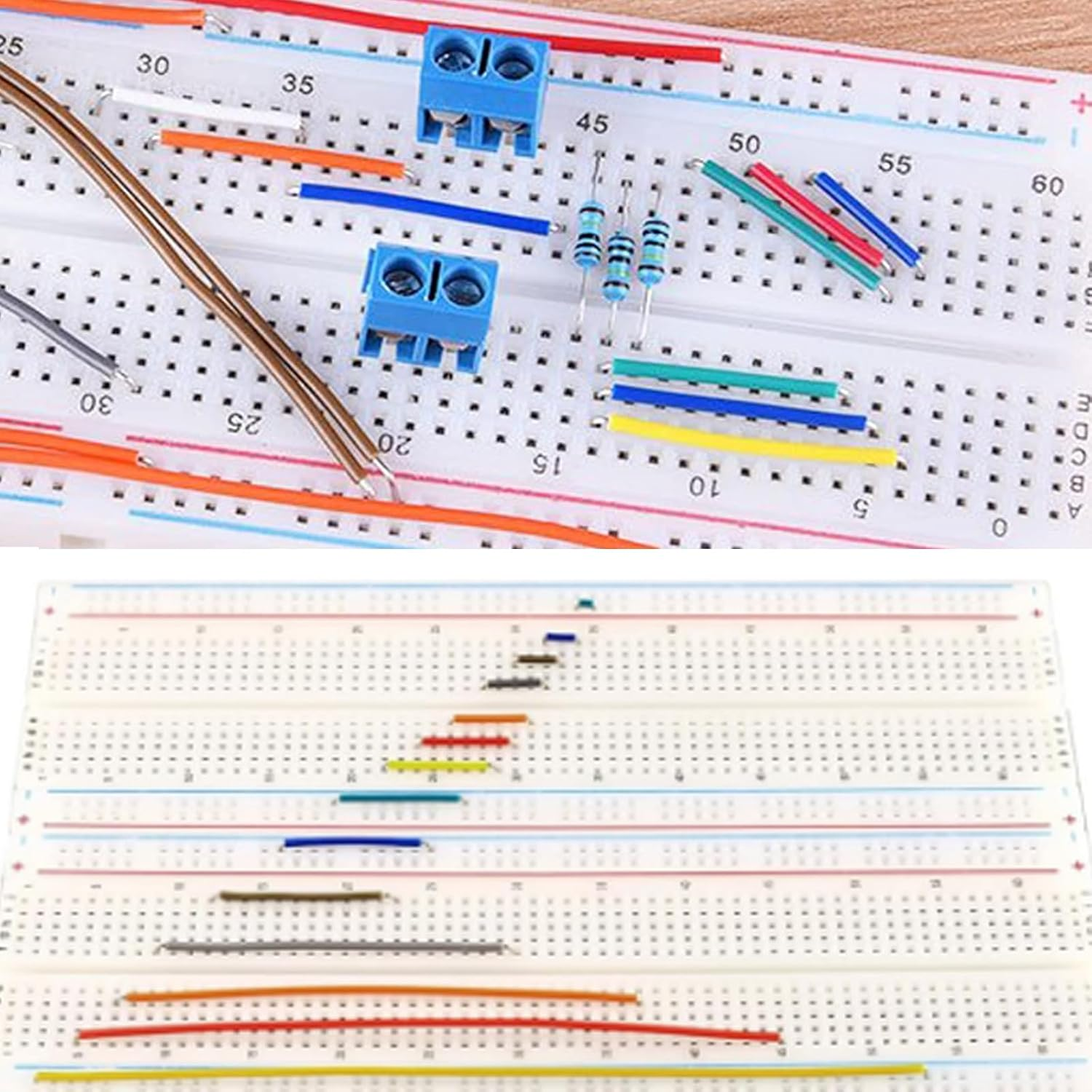 DIANN 840Pcs Breadboard Jumper Wire Kit 14 Values Jumper Wires Kit 2-125Mm Solderless Flexible Breadboard Connecting Line Cables image number 2