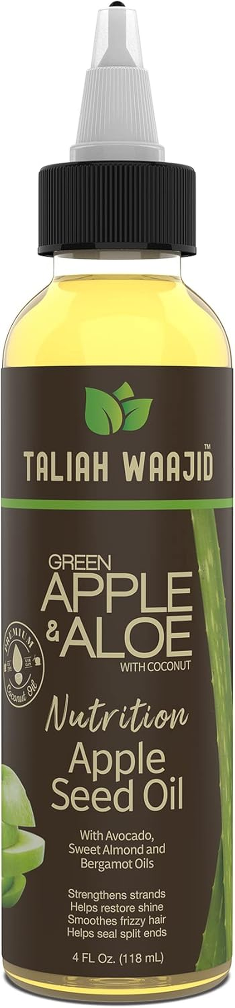 Aliah Waajid Green Apple & Aloe Nutrition Apple Seed Oil 4Oz image number 1
