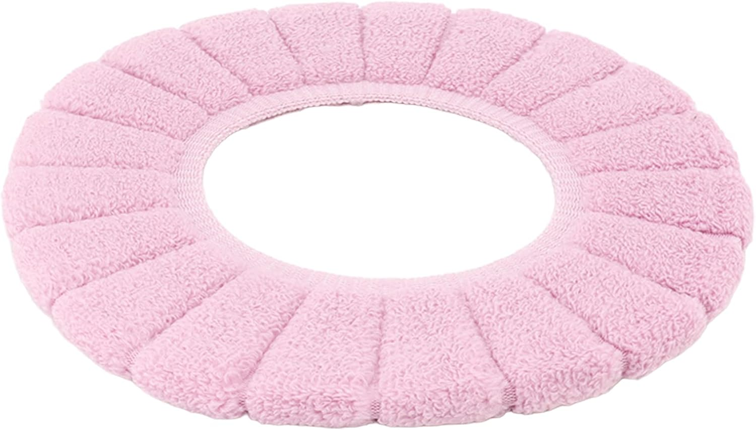 Toilet Seating Cover, Soft Reusable Toilet Seating Pad Washable for Home (Pink) image number 5