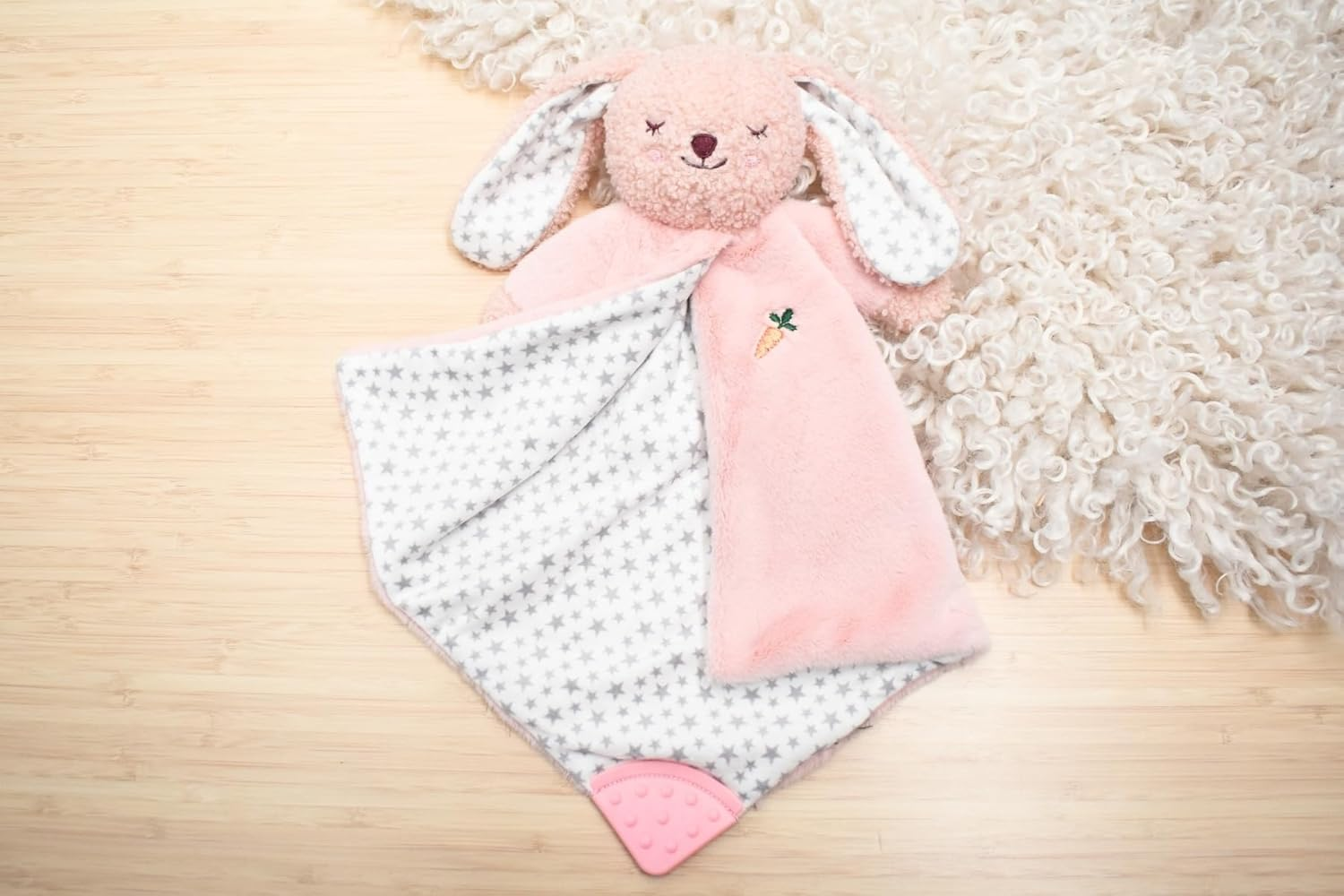 Koala Dream - CY20044 - Snuggle Buddy Berry Bunny Blanket - Soft Infant Comfort and Cuddly Companion image number 1