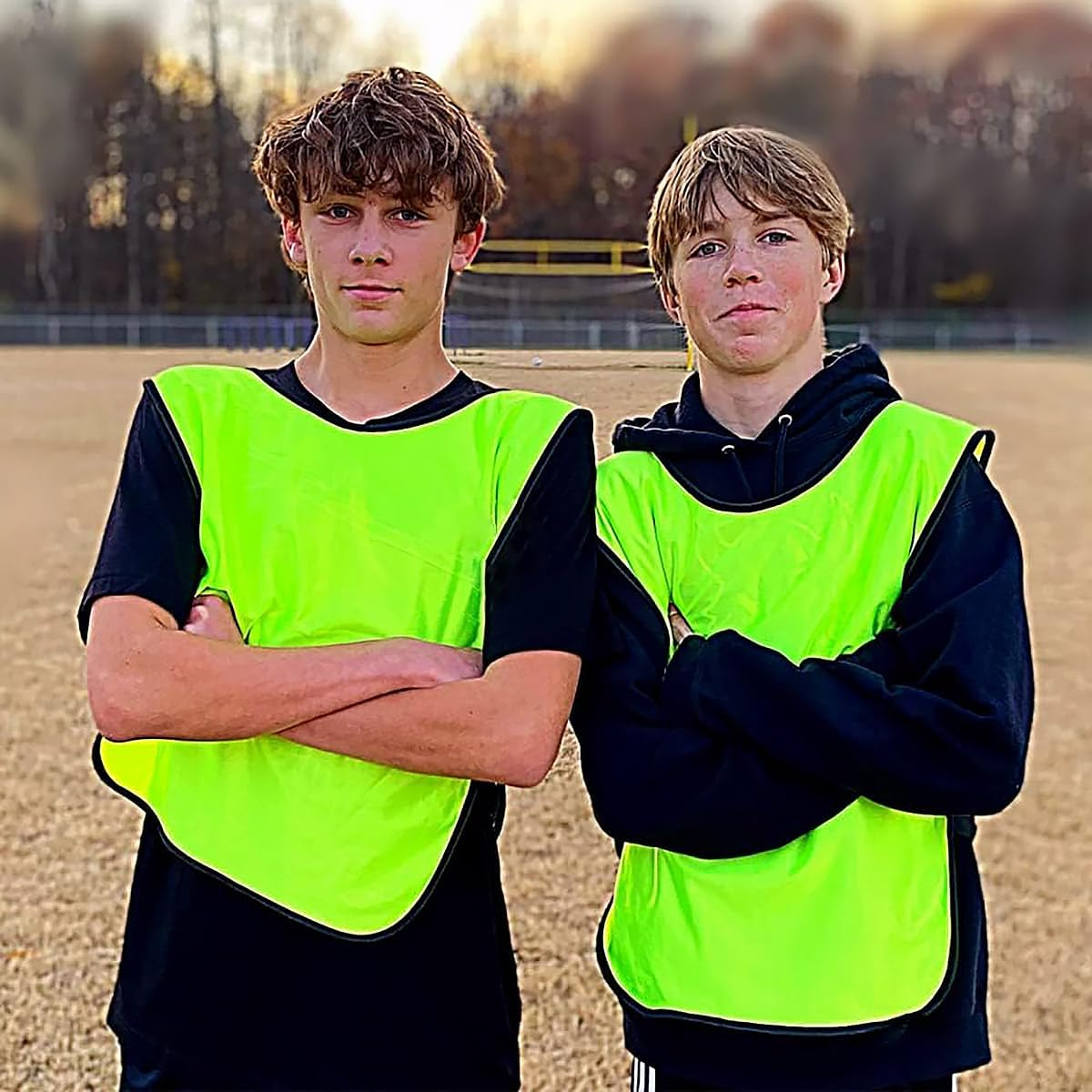 AIMALL 6X Sports Training Bibs Soccer Vests, Basketball, Cricket, Football Team Jerseys with Carrying Bag image number 4