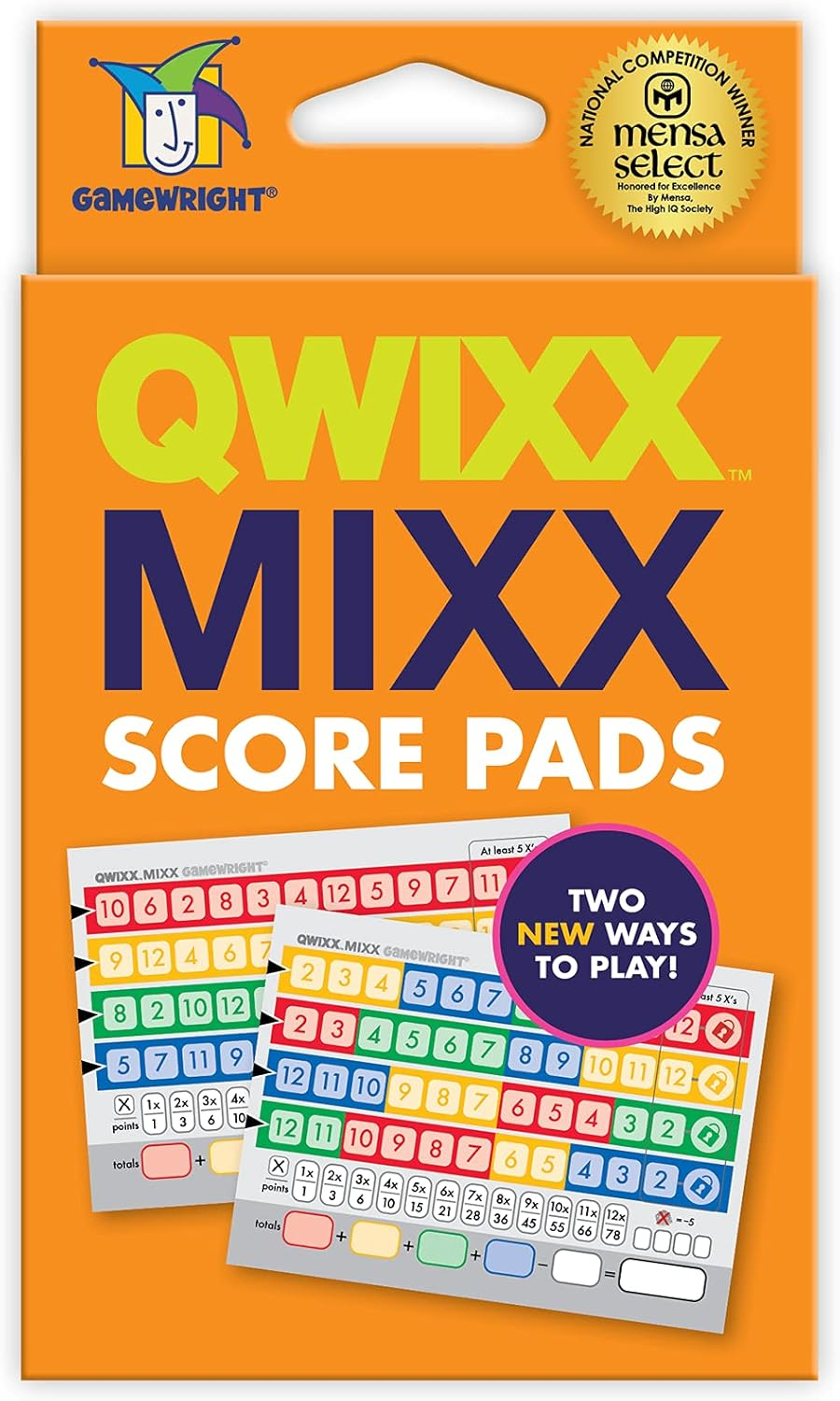 Gamewright - Qwixx Mixx - Enhanced Game Play Add-On Replacement Scorecards