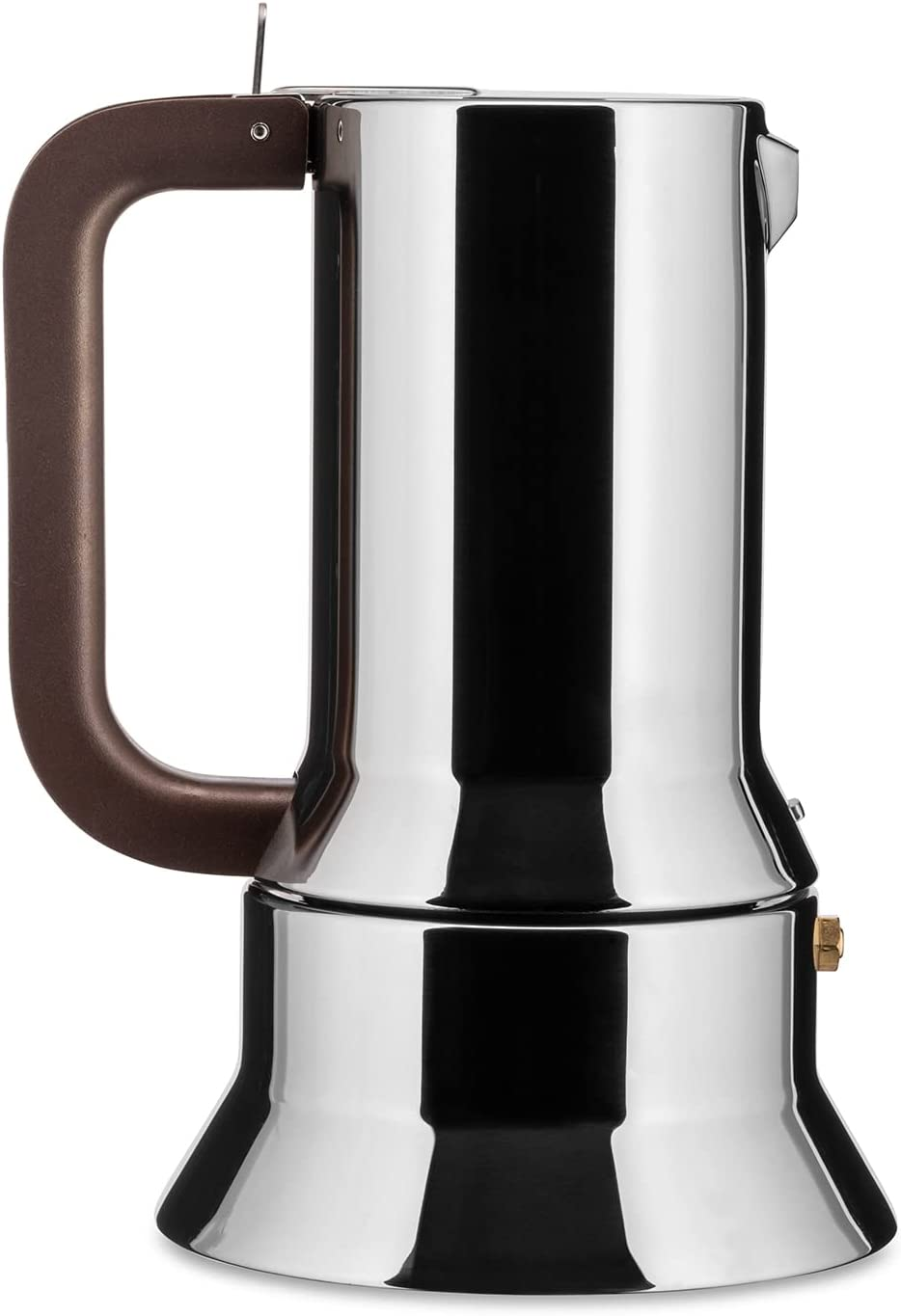 Alessi 6-Cup Espresso Coffee Maker in 18/10 Stainless Steel Mirror Polished with Magnetic Heat Diffusing Bottom,Silver image number 6