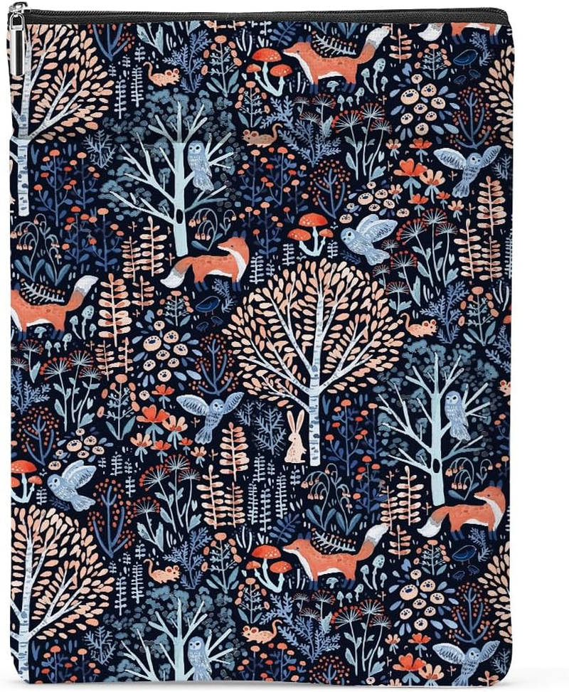 Jeilink Book Sleeve Book Protector Book Pouch Book Lovers Gifts Bookish Gifts Book Cover with Zipper for Hardcover Paperback Washable Leaves Printed Gift Bag for Women Mom Grandma Birthday, Bookcover