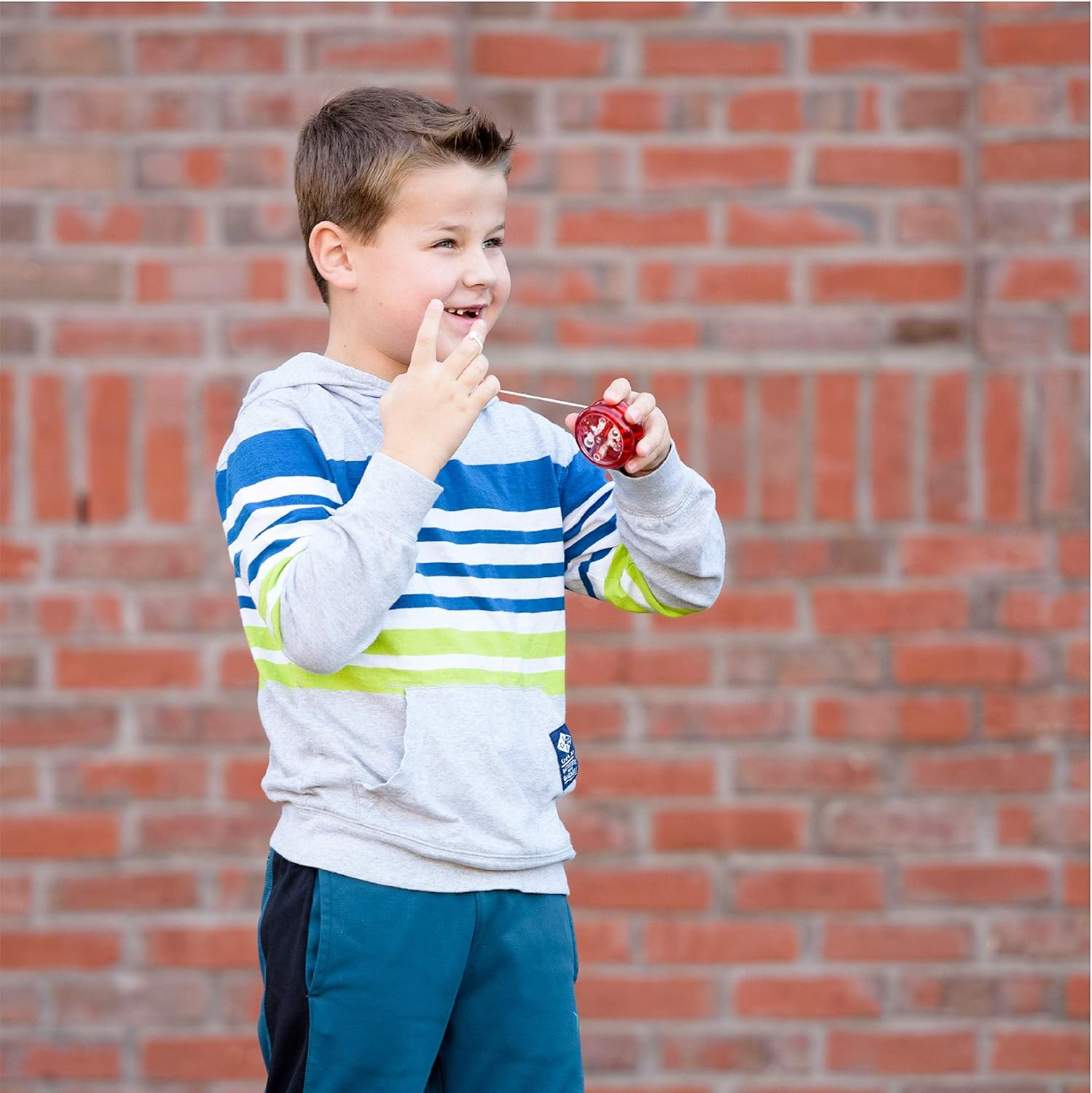 Yomega the Original Brain - Professional Yoyo for Kids and Beginners, Responsive Auto Return Yo Yo Best for String Tricks + Extra 2 Strings & 3 Month Warranty (Blue) image number 2