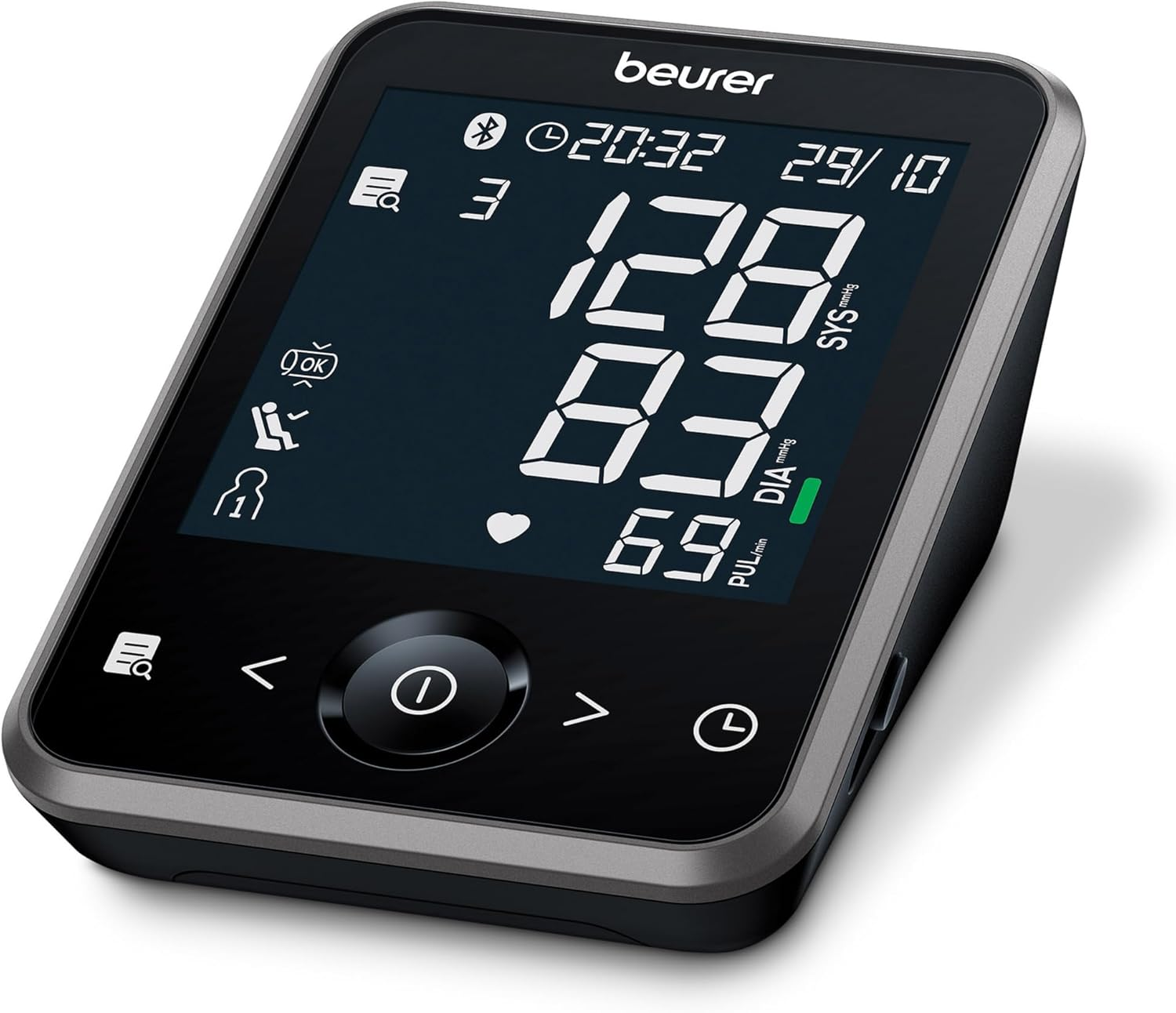 Beurer BM 64 Arm Blood Pressure Monitor, Atrial Fibrillation Detection (Afib), Beurer Healthmanager Pro App Connection, Patented Rest Indicator, 22-42Cm Bracelet image number 5