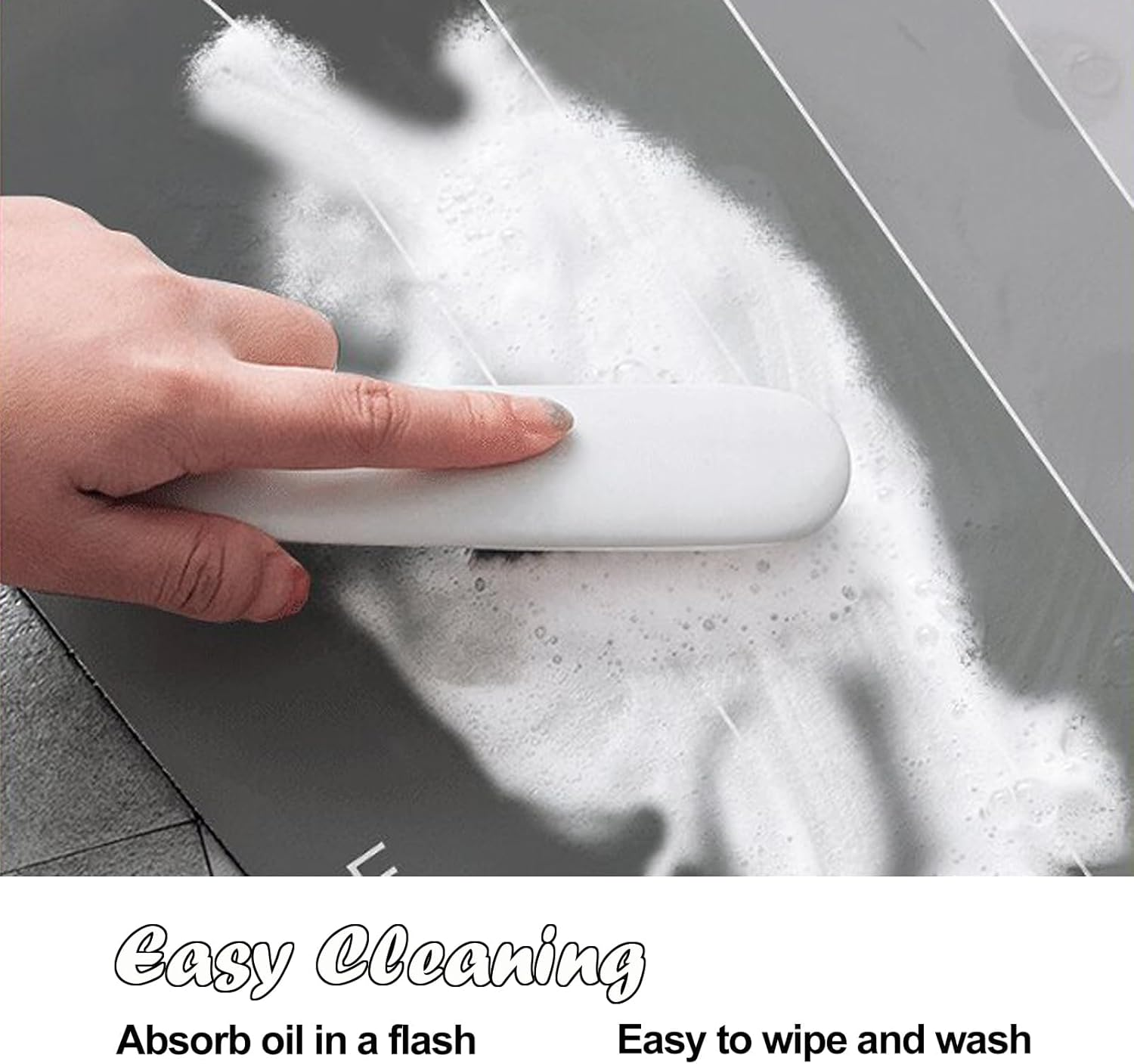 Taoluwin Kitchen Rugs Set, 2Pcs Diatom Mud Kitchen Mats, Super Absorbent Kitchen Runner Rug, anti Slip Kitchen Floor Mats for Front of Sink, Laundry Room, Hallway, 40X60 Cm+40X120 Cm (Welcome) - Plaid image number 3