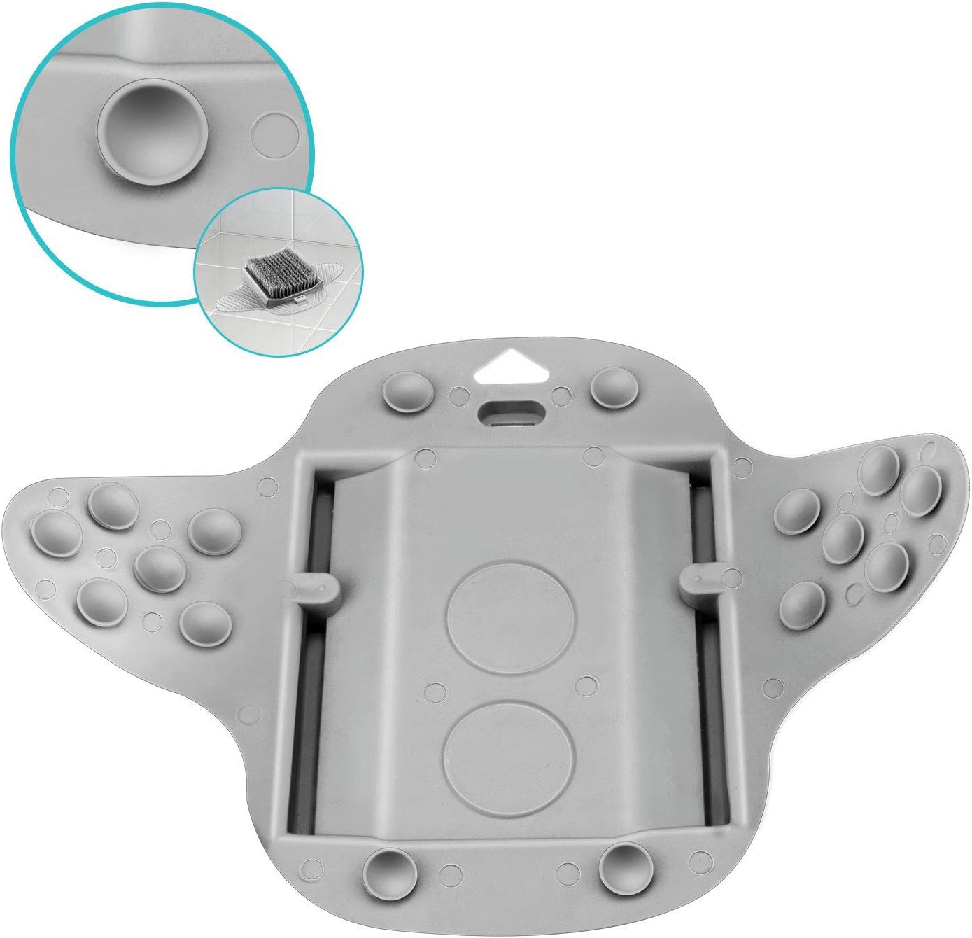 Feet Cleaner Brush Foot Scrubber Scrub Massager Shower Bath Tub Floor Exfoliating Spa with Non Slip Suction Cups image number 1