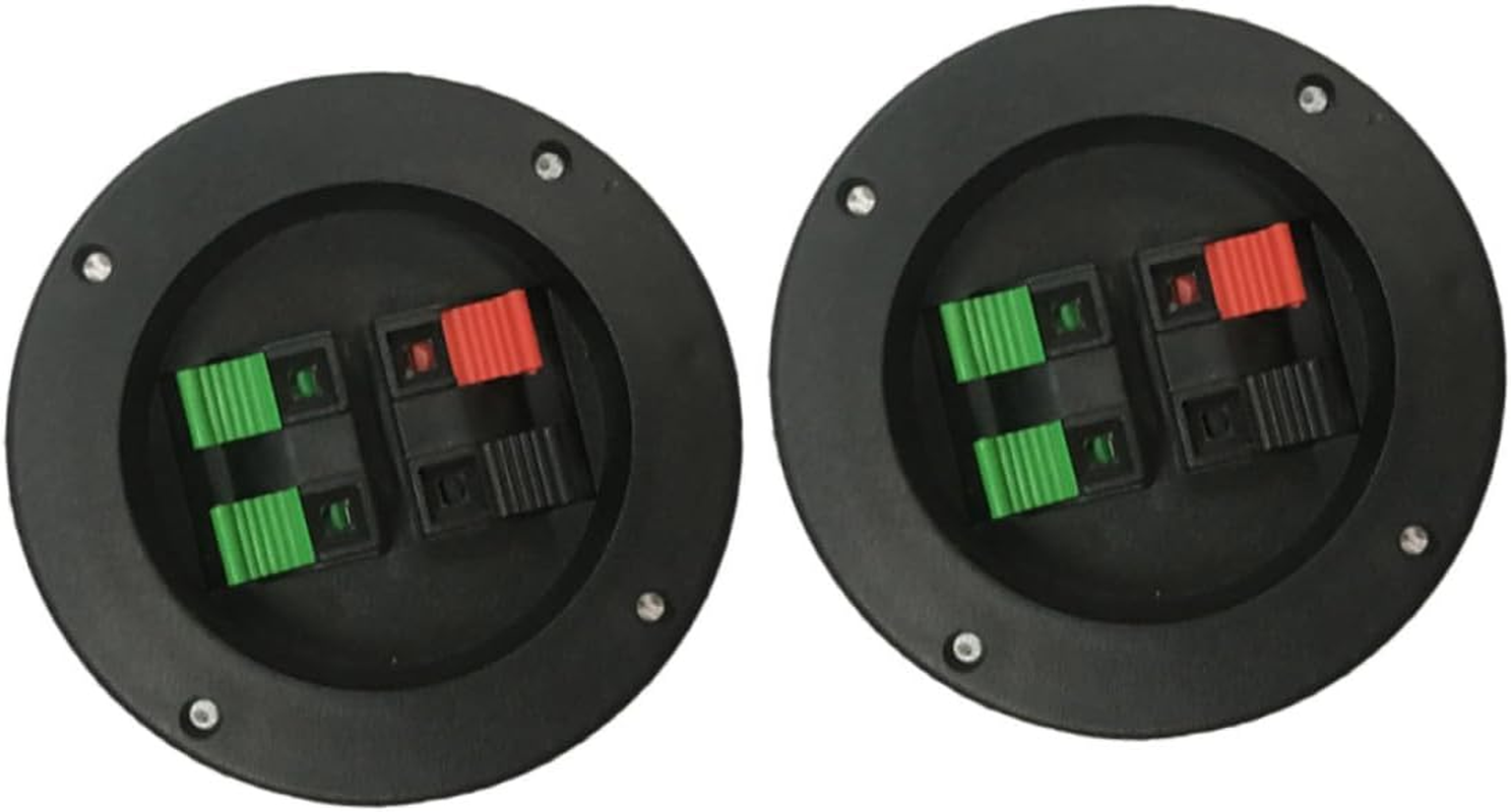 TEMPNAP 2Pcs 4-Way Loudspeaker Terminal Connector Binding Post Speaker Wire Accessory for DIY Home Audio Sound Equipment Installation