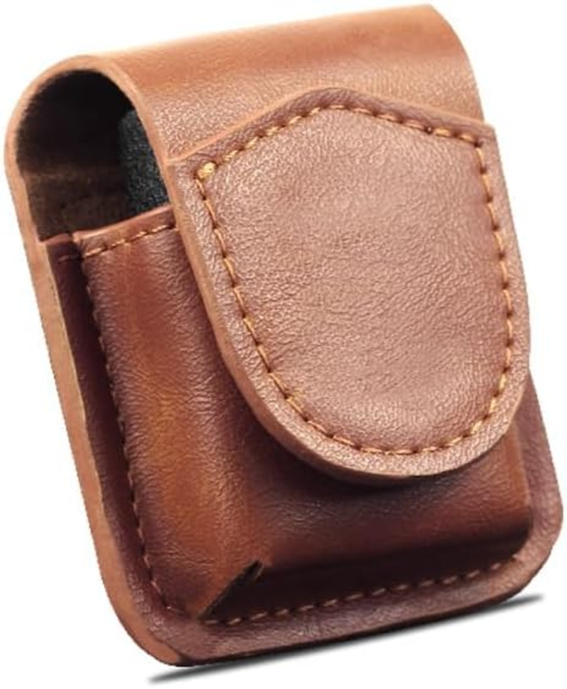 PU Leather Lighter Pouch, Protective Lighter PU Holder, Lighter Waist Case, Lighter Cover Storage Sleeve with Pocket Belt, anti Scratch for Outdoor image number 5