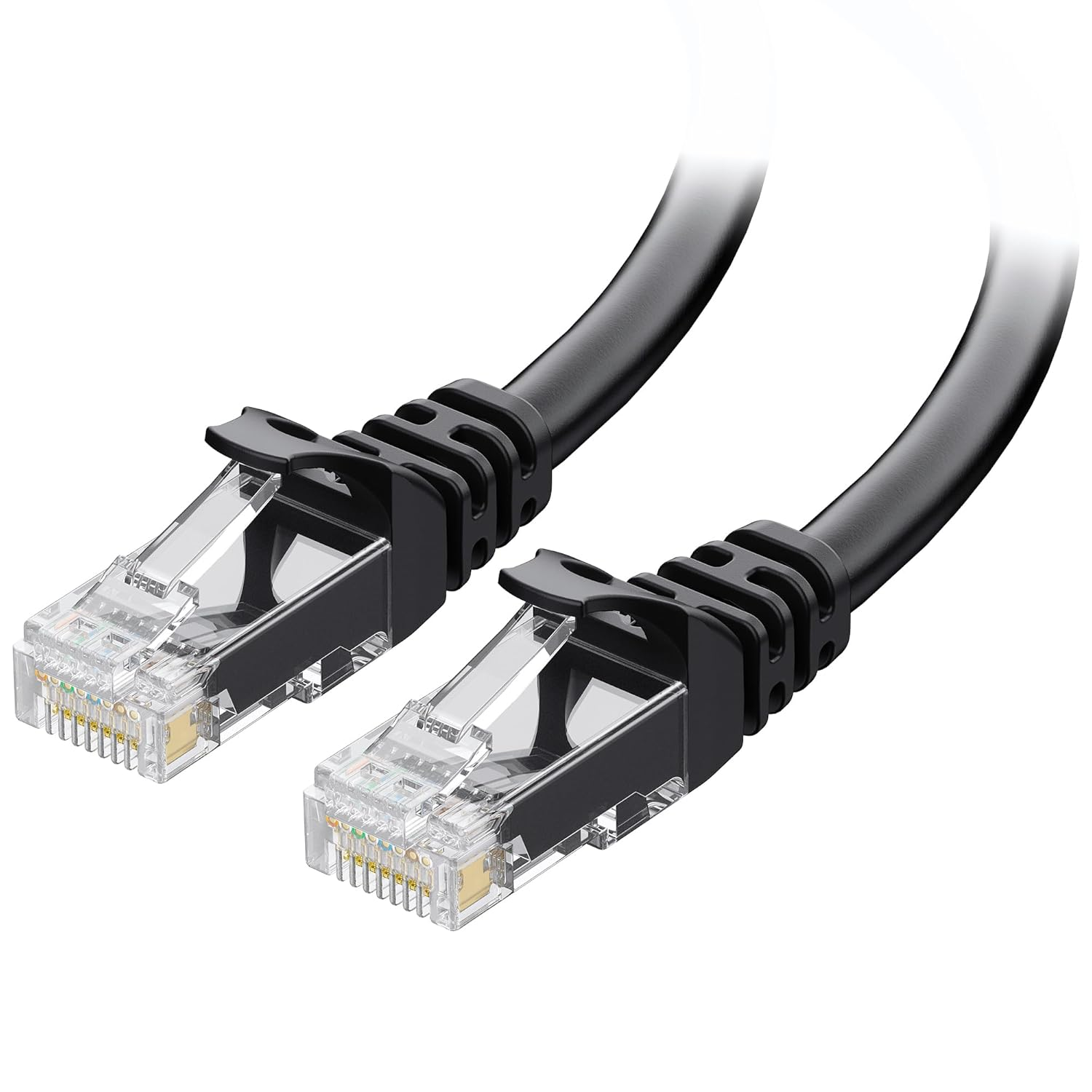 Cable Matters 10Gbps Snagless Short Cat 6 Ethernet Cable - 0.9M, Cat 6 Cable, Cat6 Cord, Ethernet Cord, Black