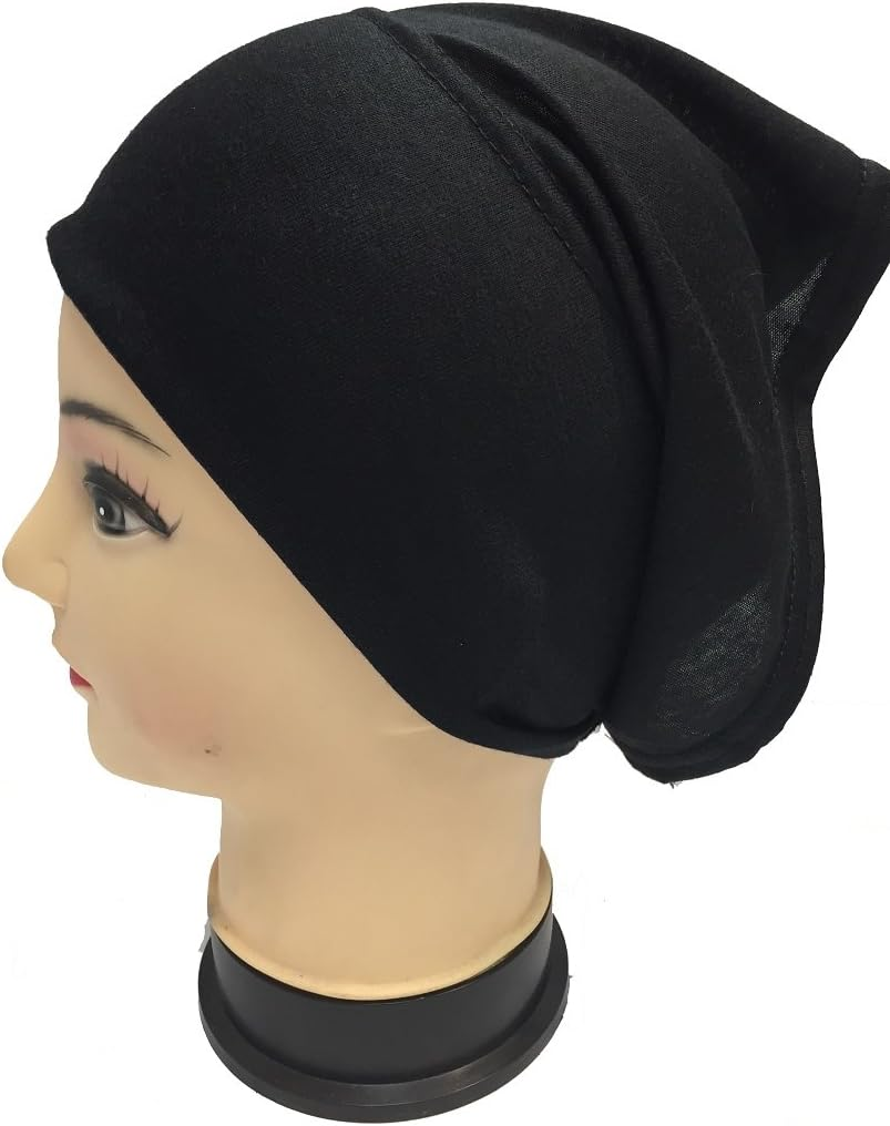 Underscarf Tube Muslim Women Bonnet Soft Stretchable Inner Hijab Tube Cap Turban Head Wrap Hat Islamic Lady Headwear Cancer Patient Head Cover - Chocolate image number 3