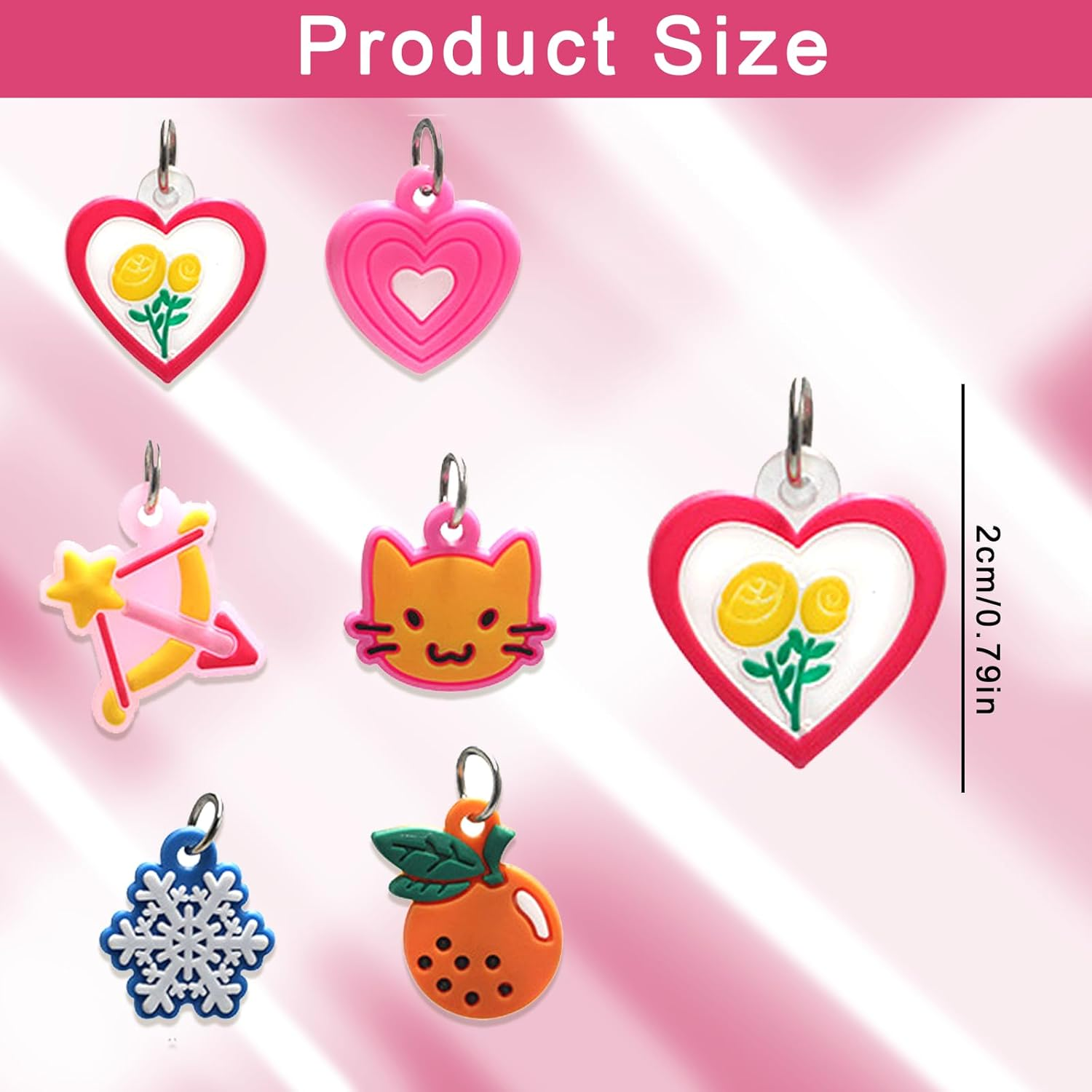 120Pcs Colorful Rubber Loom Band Charms Mixed Bracelet Charms Braided Rubber Band Kit Colorful Jewelry Making Kit for DIY Necklaces Suitable for Handmade DIY Enthusiasts image number 2