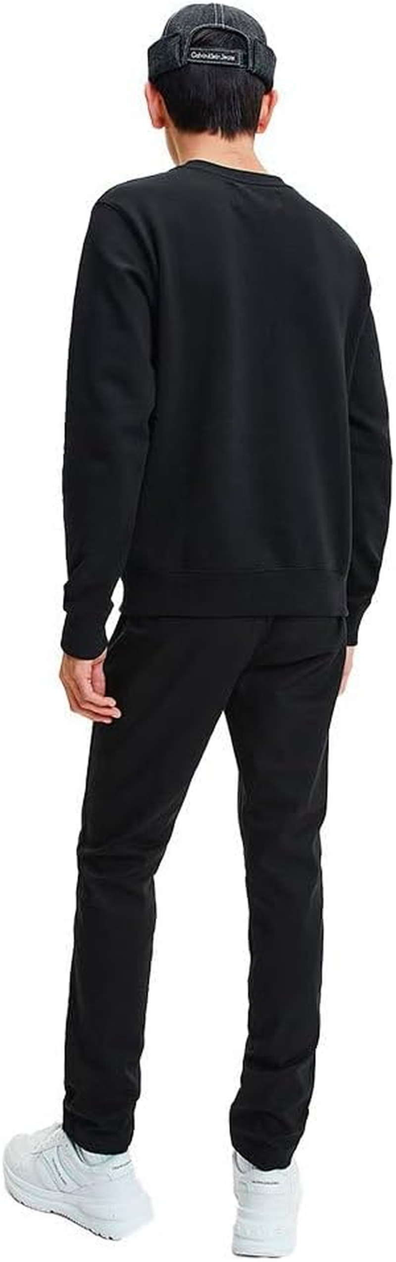Calvin Klein Jeans Mens Core Monologo Crewneck Sweatshirt, Ck Black