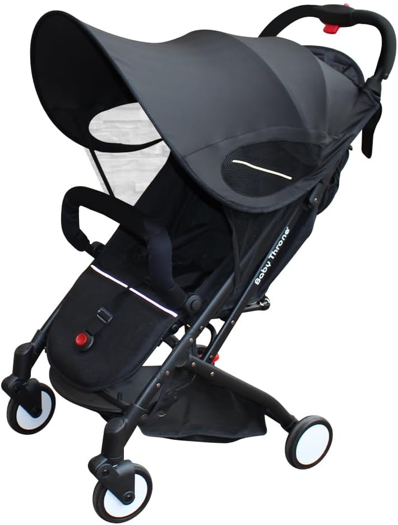 Pandaear Sun Shade for Baby Stroller Car Seats, Universal Strollers Cover Waterproof Toddler Stroller Canopy Windshield, UPF 40+ image number 6