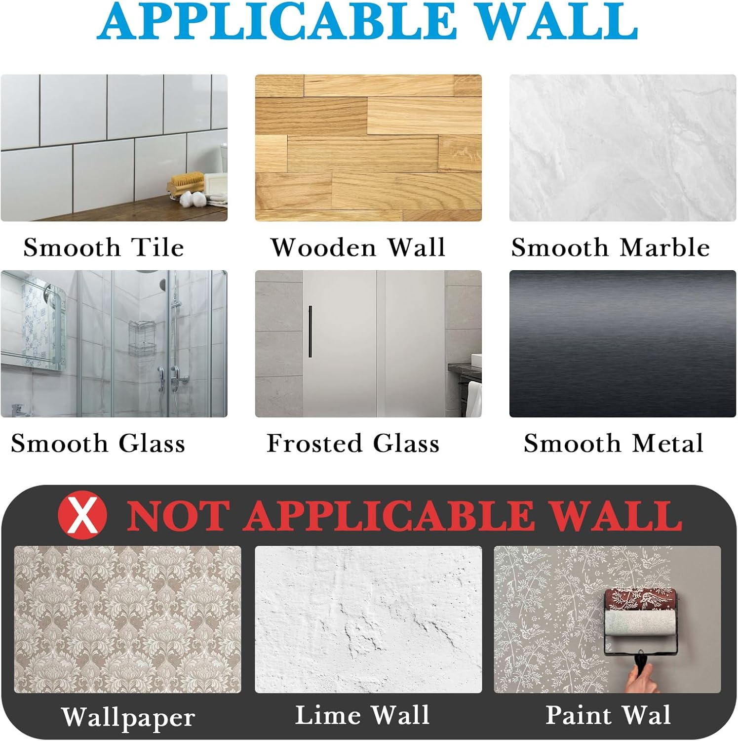 Linkidea 6 Compartment Wall Mounted Toothbrush Holder RV Mirror Toothbrush Organizer with Cover, Self Adhesive Toothbrush Storage Stand image number 2