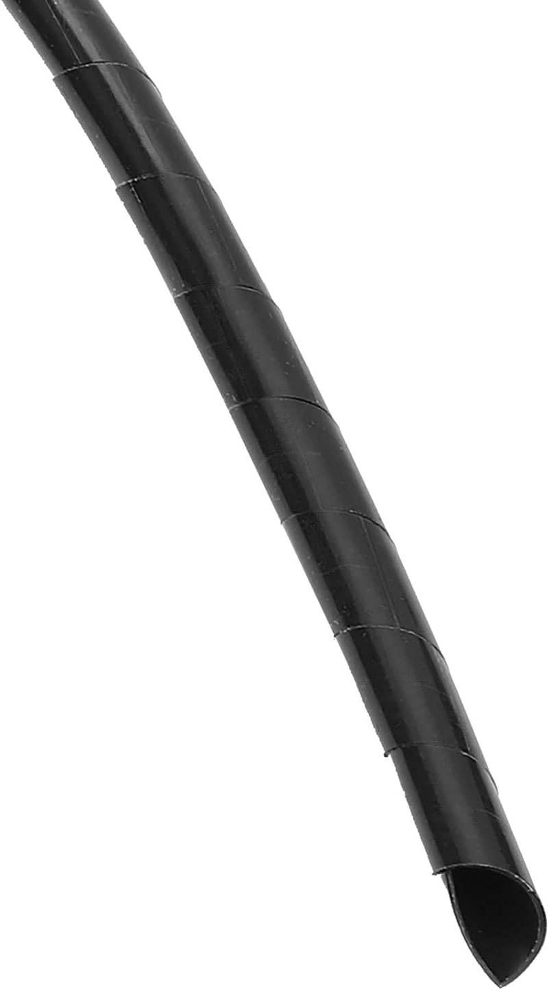 Spiral Wire Wrap Cord Flexible Cable Organizer Management Black &Phi;8Mm, Inner Diameter 6Mm, Length 10 Meters, for Wiring in Computer Room, Workshop image number 4