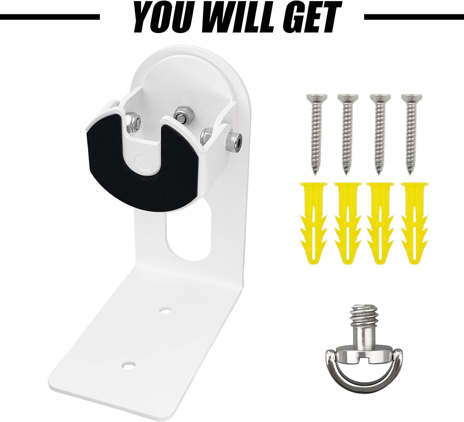 Magitcsee Nest Camera Mount Compatible with Google Nest Cam Outdoor or Indoor, Battery - 2Nd Generation,360 View Anti-Drop Outdoor Wall Bracket Mounting Kit Nest Cam Accessories- White image number 2