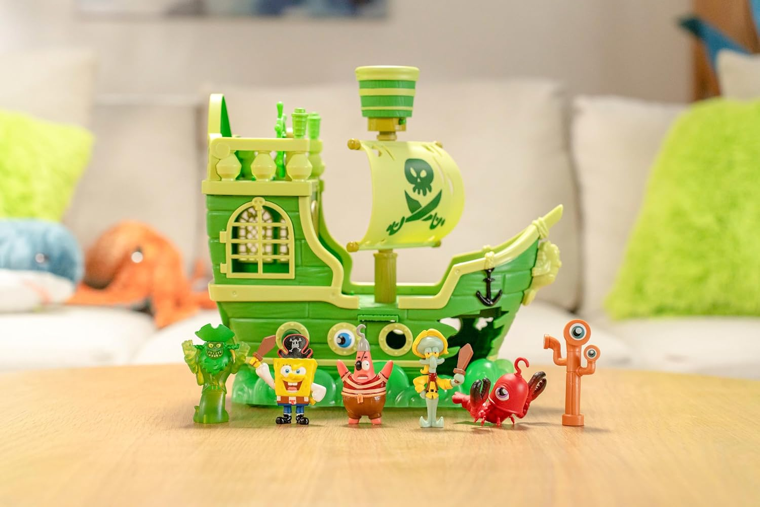 Spongebob Squarepants Movie: the Search for Squarepants - the Flying Dutchman&rsquo;S Ship Playset with 6 Exclusive Figures, Lights, Motion & Hidden Features for Kids Ages 3+ image number 6