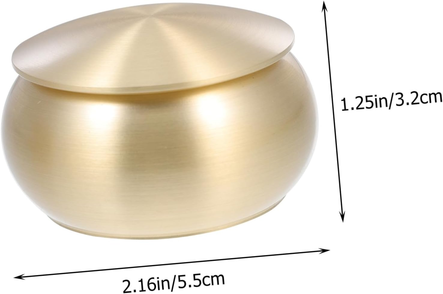 Alipis Copper Sealing Jar Mini Tea Container 55X32Mm Pure Copper Portable Holder Small Sugar Container Daily Pills Storage for Travel and Home Use image number 4