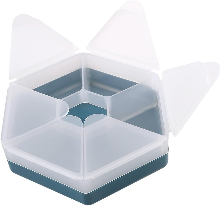 Melii Luxe Hexagon Snackle Box - Blue image number 5