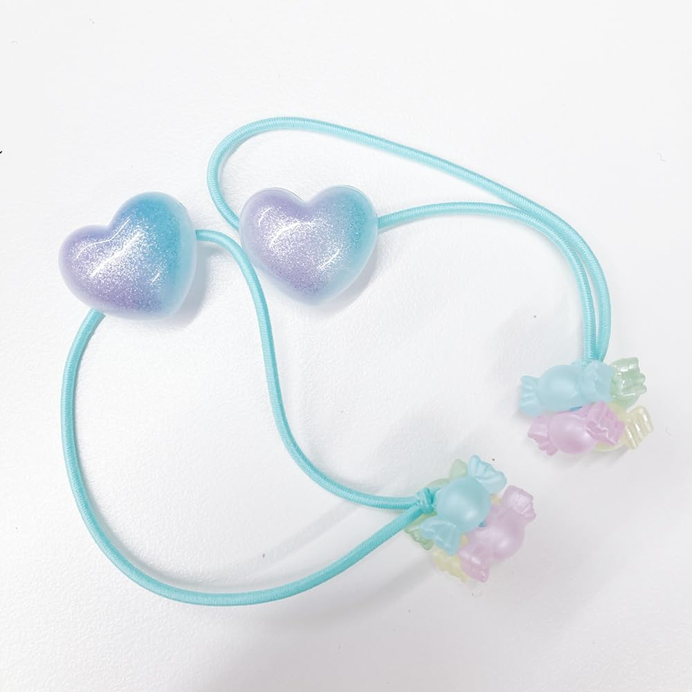 Minacute Q9758 Sugar Heart Pony (Blue) Set of 2