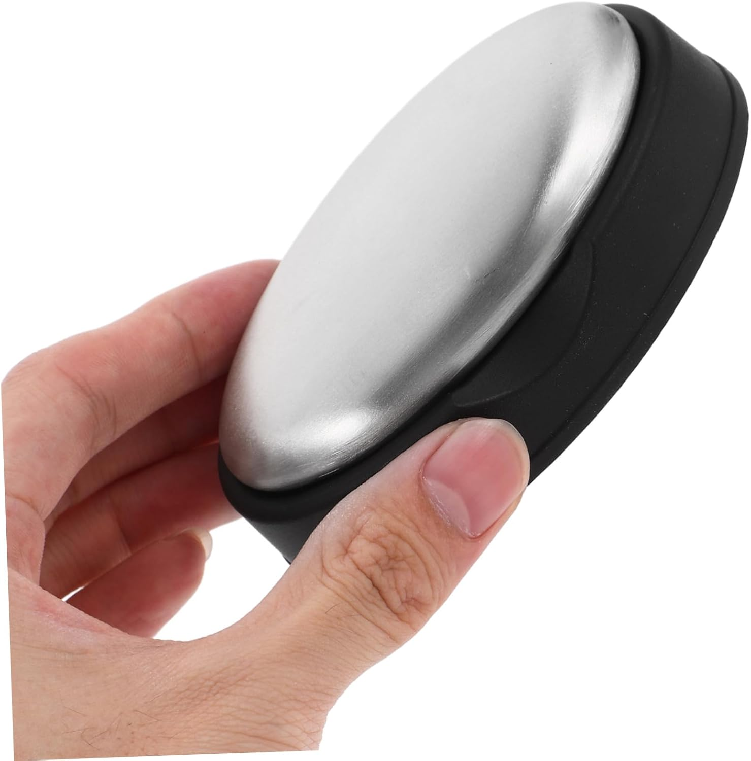 Zerodeko Stainless Steel Odor Eliminating Soap Bar Stain Removing Shaped Soap for Kitchen Portable Metal for Home