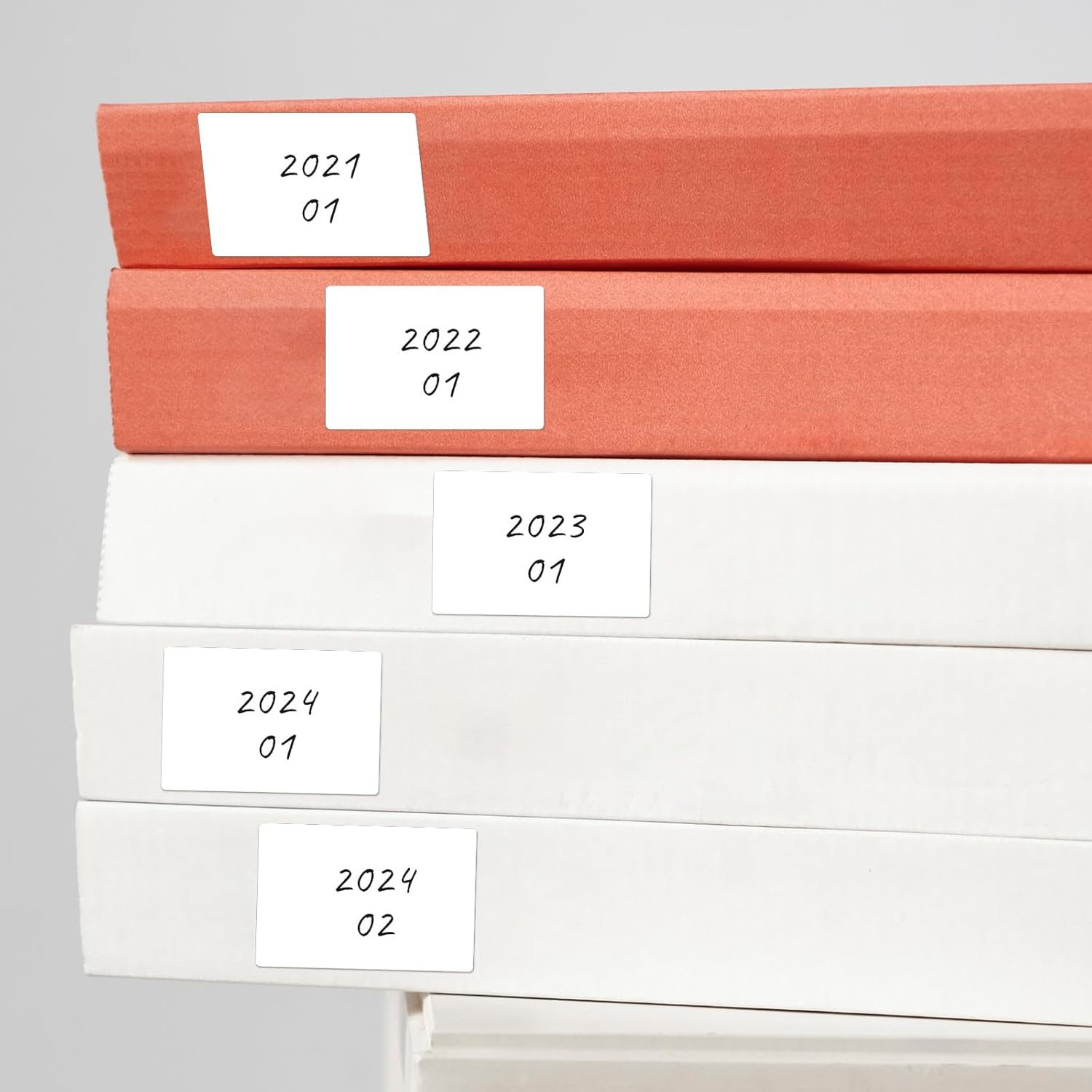 YIKIADA Rectangular White Color Coding Label 2 X 3 Inch Self Adhesive Vinyl Waterproof Writable Removable Sticker Roll for DIY Office School Supplies Inventory Name Price Tag File Paper 500 PCS image number 5