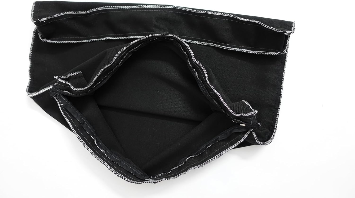 Outdoor Water-Resistant Chair Cushion Covers, Patio Seat Pad Cover, Square 51X51X5-Black Set-Of-2 image number 4