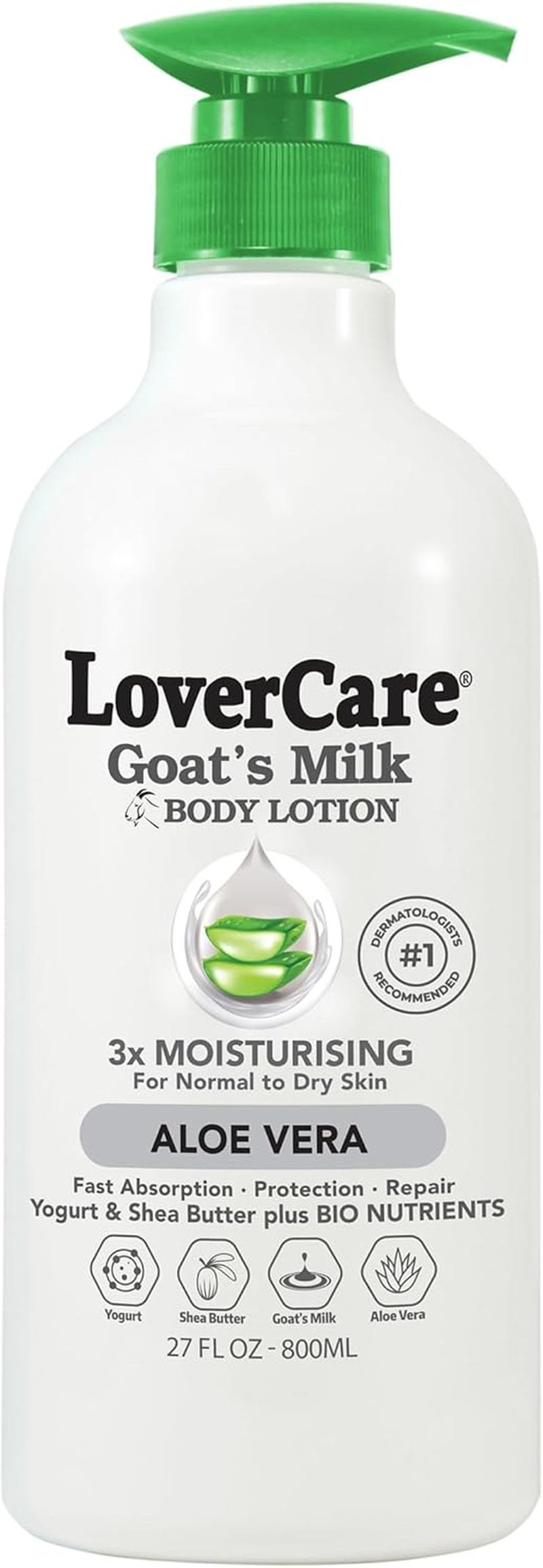 Combo Pack - Lovercare Goat'S Milk Body Wash Aloe Vera 1200Ml -Hand & Body Lotion 800Ml image number 5