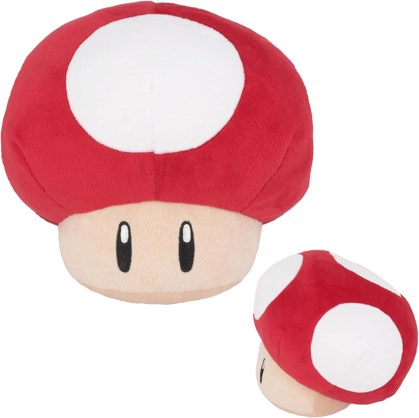 SAN-EI AC60 Super Mario All Star Collection Plush Toy, Super Mushroom, Size S image number 1