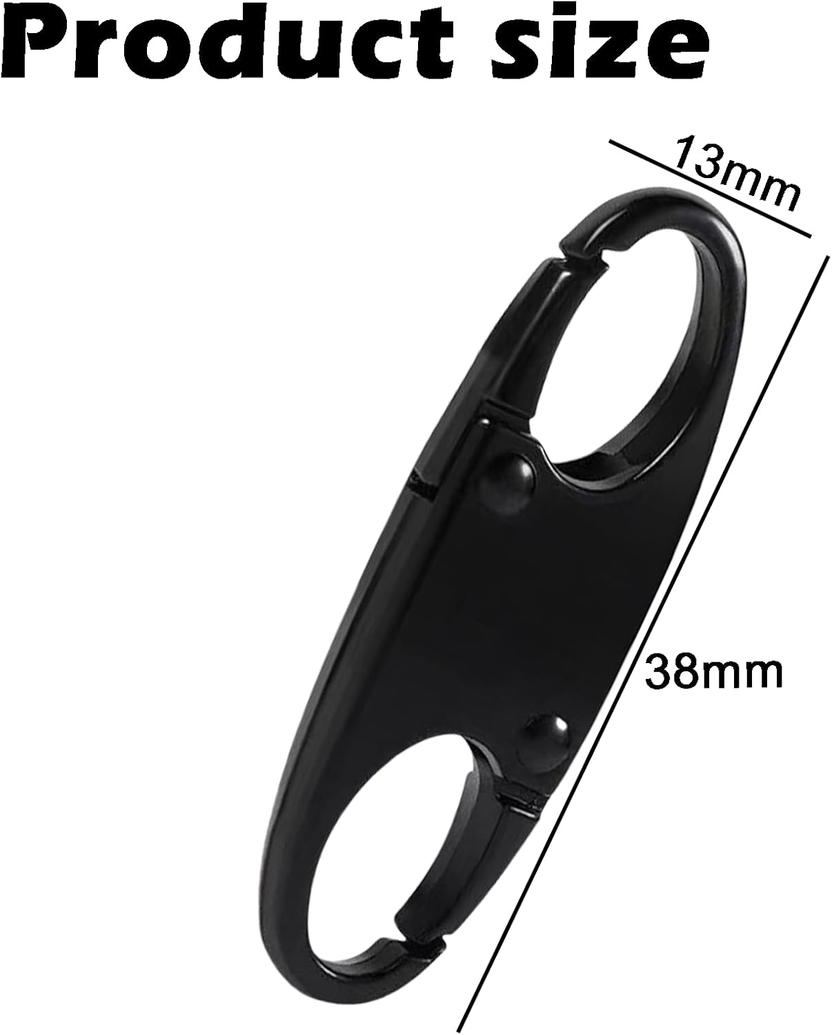 Treayes 12 PCS anti Theft Zipper Clips, Detachable S Shaped Double Side Small Zipper Connectors for Backpacks, Ideal for Traveling and Camping image number 1