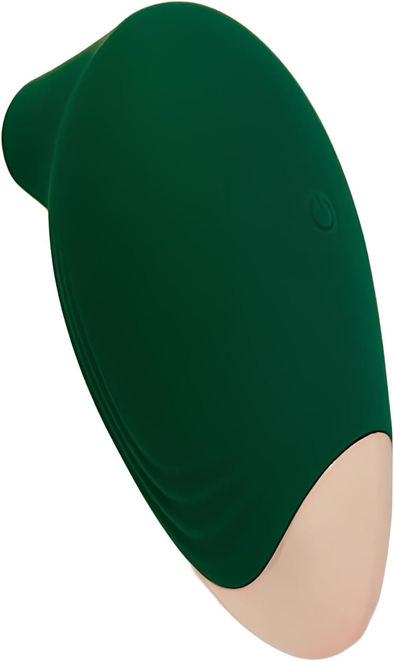 UTOPIA Rechargeable Clitoral Sucking Vibrator for Women &ndash; Waterproof Silicone Suction Massager &ndash; Portable Adult Sex Toy for Clit & Nipple Stimulation &ndash; Quiet USB Charging (Green)