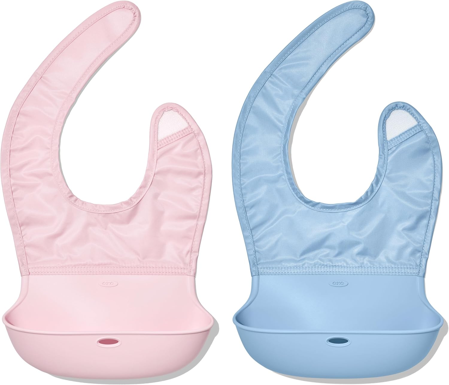 OXO Tot Roll-Up Bib - 2 Pack - Blossom and Dusk