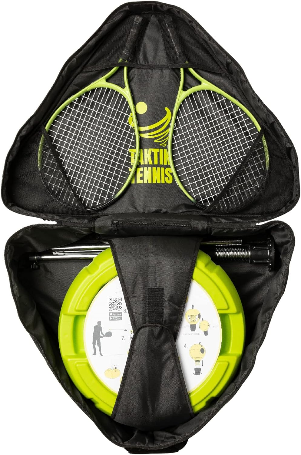Wireless Connection Totem Tennis Kit | Swing Ball Game Measures & Records Metrics on APP for Tennis Training. All Surface Indoor & Outdoor Tetherball Sports Equipment for 1 or 2 Players image number 2