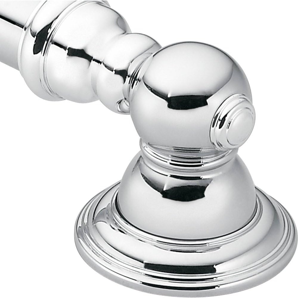 Moen Brushed Nickel Bathroom Safety 24-Inch Stainless Steel Traditional Shower Grab Bar for Handicapped or Elderly, YG5424BN