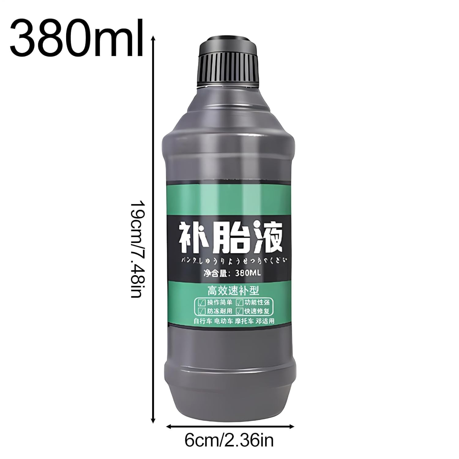 Tire Repair Sealant | Tubeless Sealant 380Ml Bikes Tubeless Tire,Fast Sealing, Repair Tools for Road, CX and Gravel Bicycles Tires image number 4