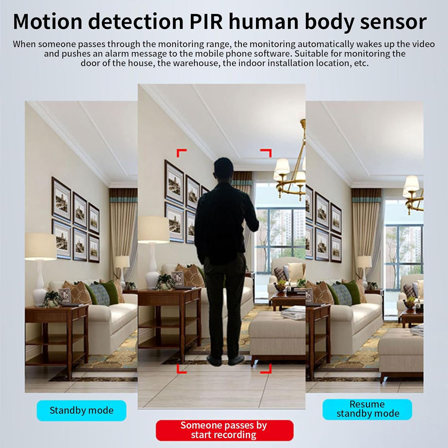 Mini Hidden Camera, Wireless Rechargeable Portable Security Camera, with Night Vision Wifi, Motion Detection, HD 1080P,Compact and Discreet Surveillance for Home, Office, or Travel (3Pcs Charging) image number 1