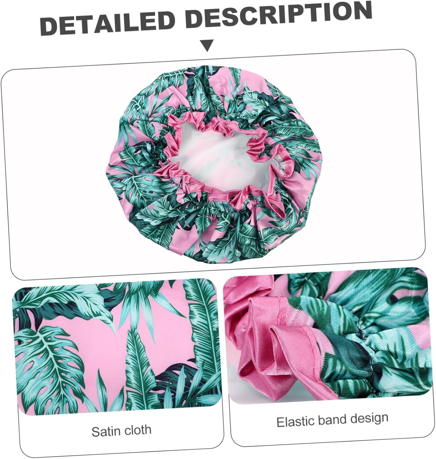 Cabilock 3Pcs Elastic Protective Shower Caps Multipurpose Hair Dyeing Caps for Home Use image number 5