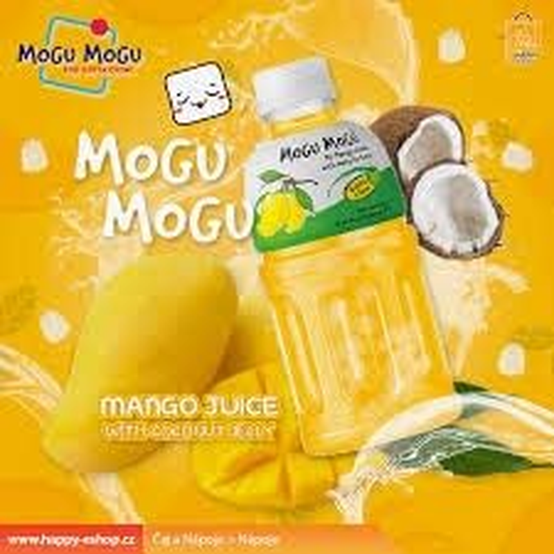 Mogu Mogu Mango Drink W/Nata De Coco 320Ml 6Pack image number 6