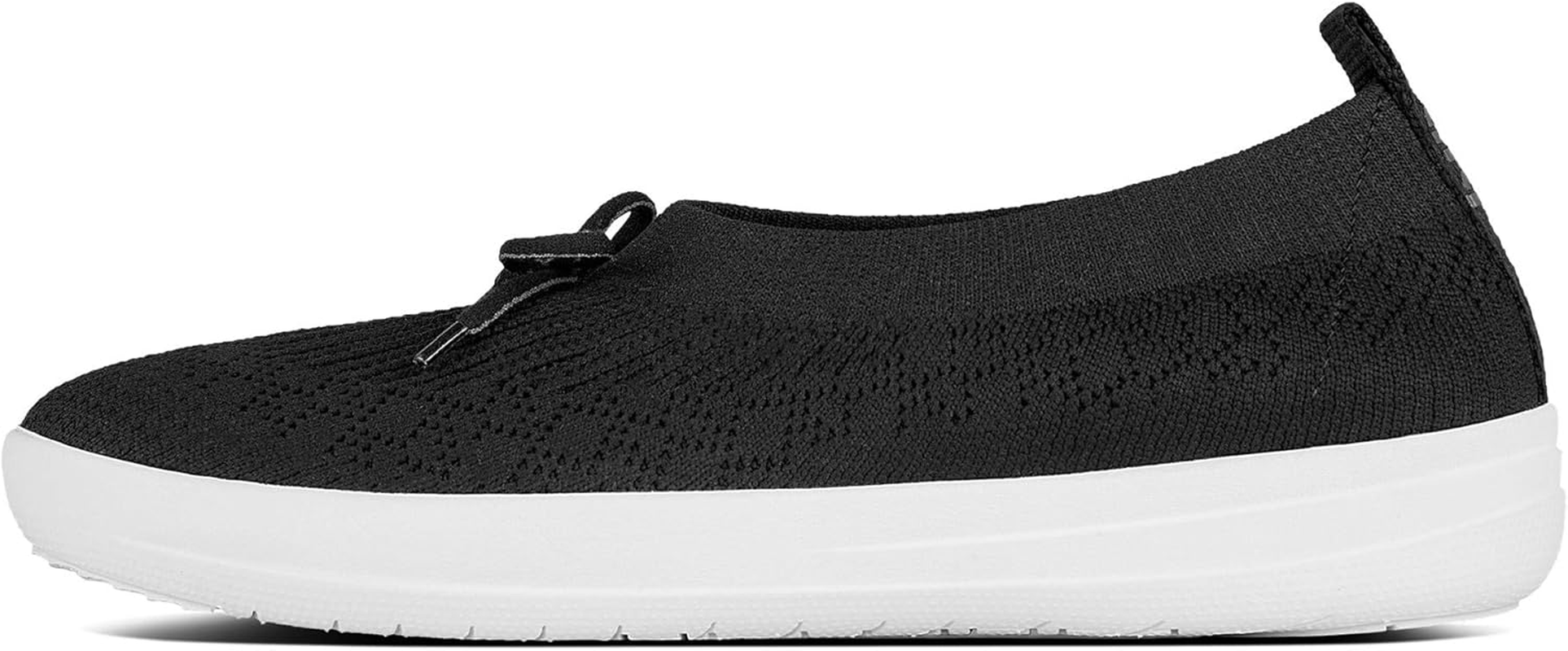 Fitflop Women'S Uberknit Slip on Ballet Pumps in Black image number 1