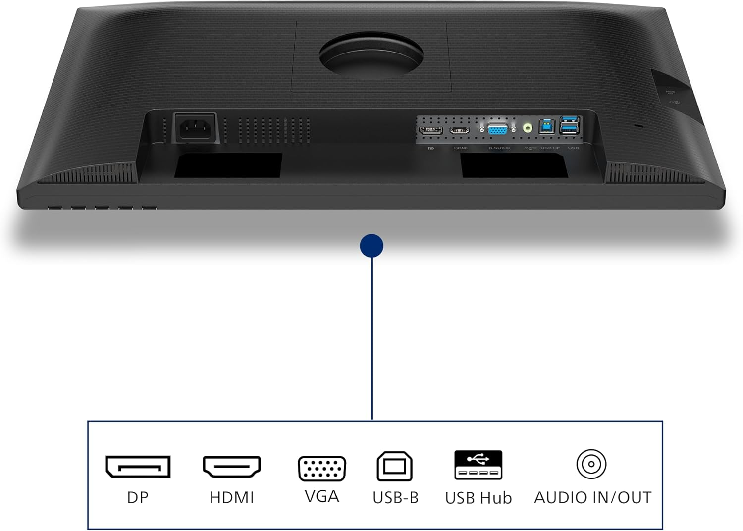 Philips 24B2N3200J - 24-Inch FHD Monitor, Speakers, Height-Adjustable (1920X1080, 120 Hz, VGA, HDMI 1.4, Displayport 1.2, USB Hub) Black image number 3