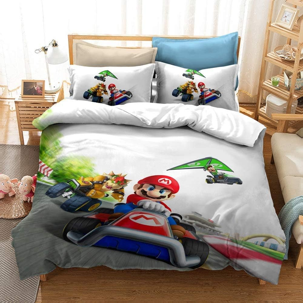 MULMF Super Mario Bedding Duvet Cover 2 Piece Twin Comforter Cover Sets for Kids/Adult image number 2